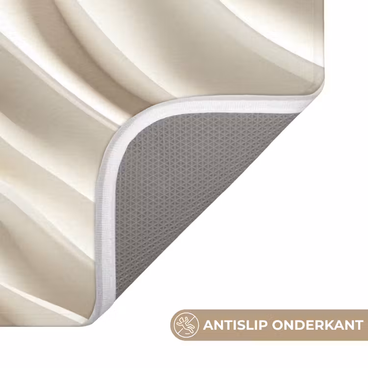 WC Mat - Diagonaal - Golven - Crème — 3