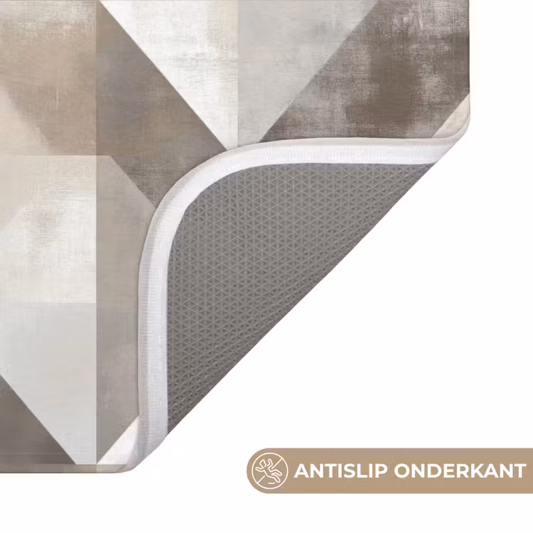 WC Mat - Geometrisch - Motief - Aardetinten — 3