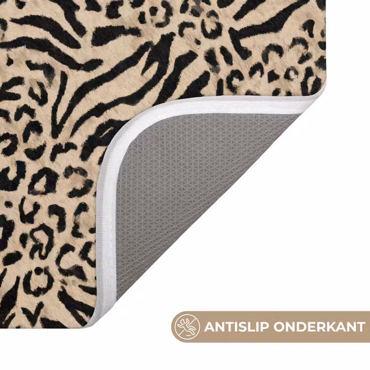 WC Mat - Giraf - Zebra - Motief - Bruin — 3