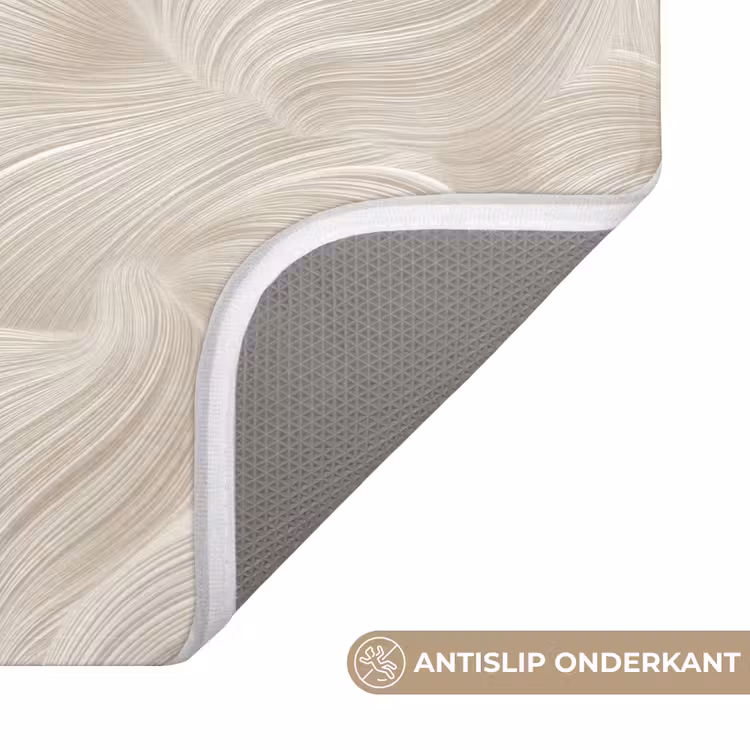 WC Mat - Lijnen - Waaier - Beige — 3