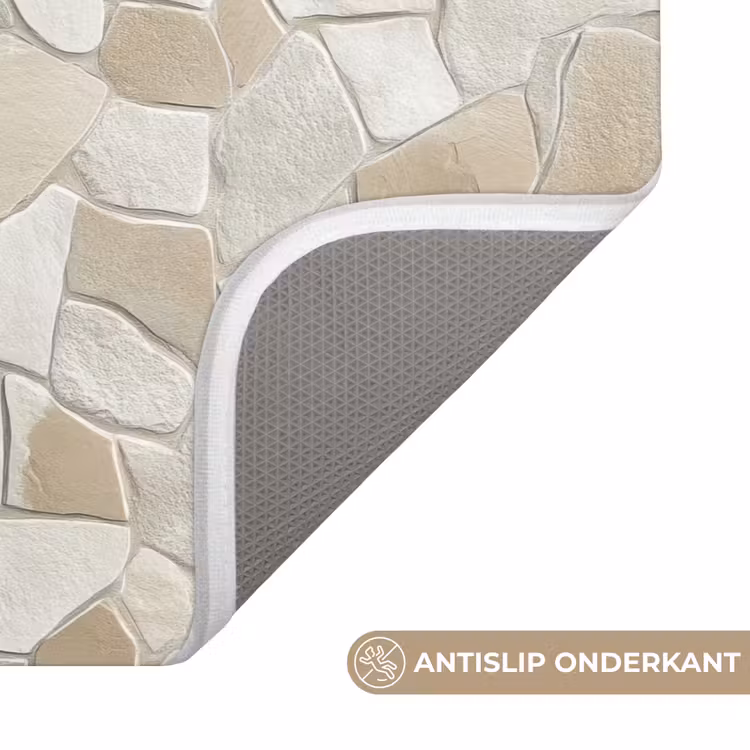 WC Mat - Mozaïek - Stenen - Beige — 3