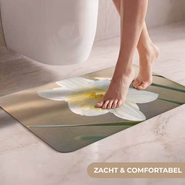 WC Mat - Narcis - Bloem - Minimalistisch — 7