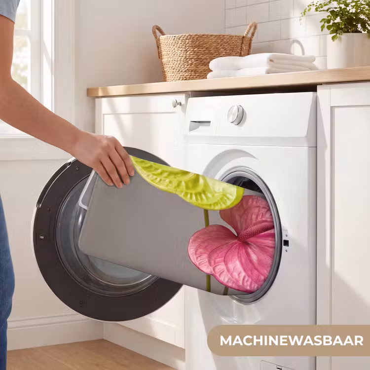 WC Mat - Planten - Anthurium - Groen - Roze — 5