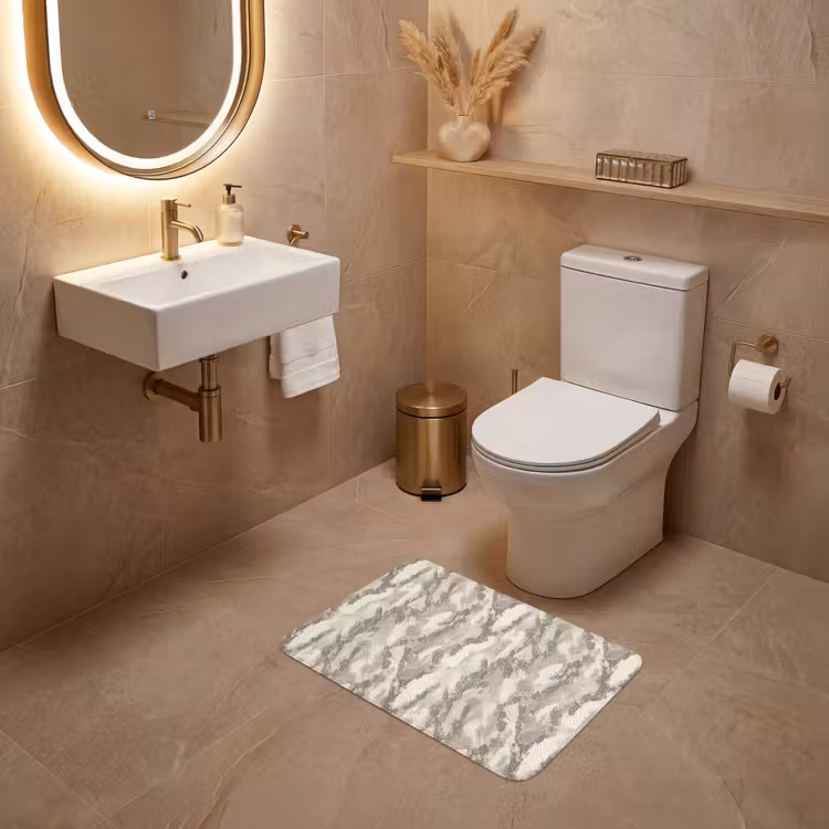 WC Mat - Slang - Patroon - Taupe — 4