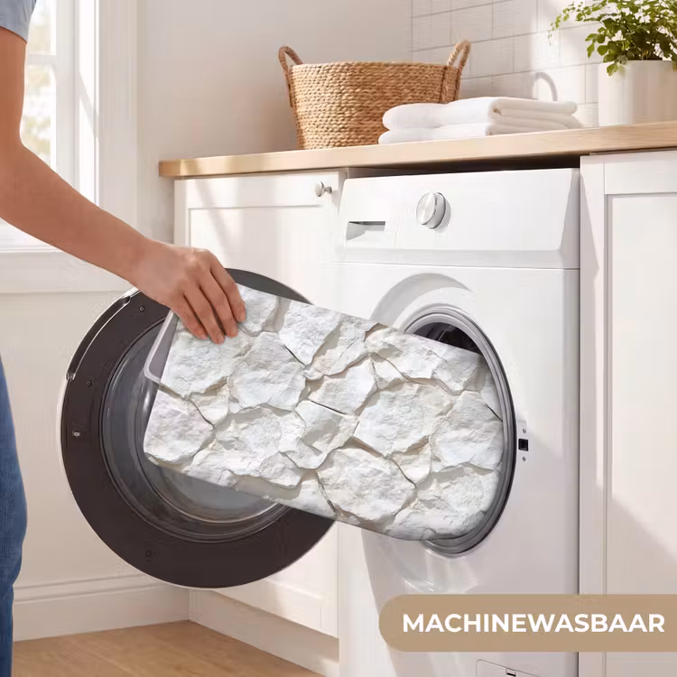 WC Mat - Structuur - Rots - Wit — 5