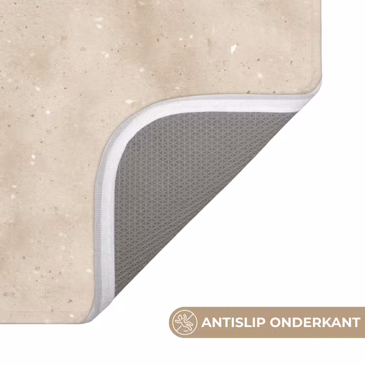WC Mat - Structuur - Spikkels - Beige — 3