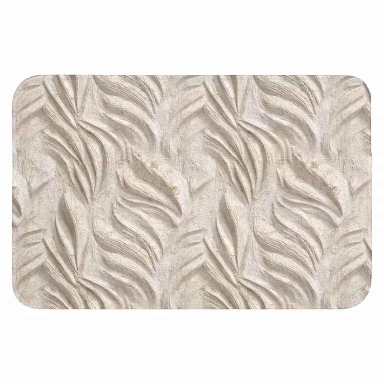 WC Mat - Textuur - Reliëf - Beige — 1