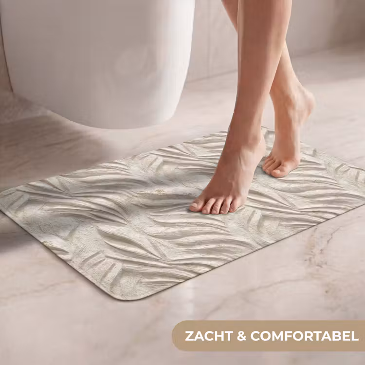 WC Mat - Textuur - Reliëf - Beige — 7