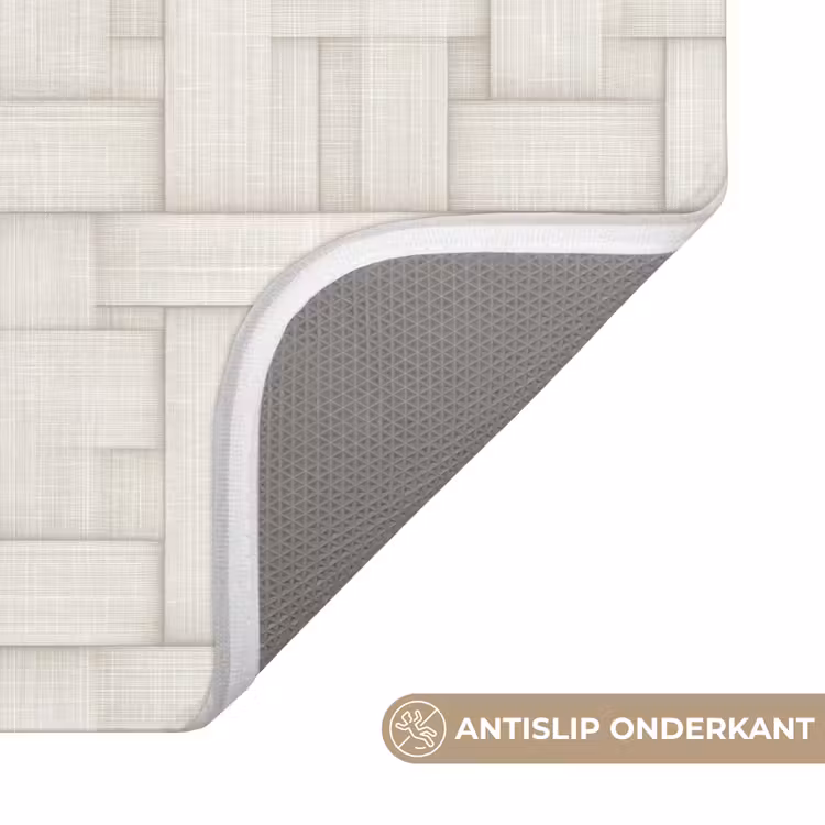 WC Mat - Vlechtwerk - Banen - Beige — 3