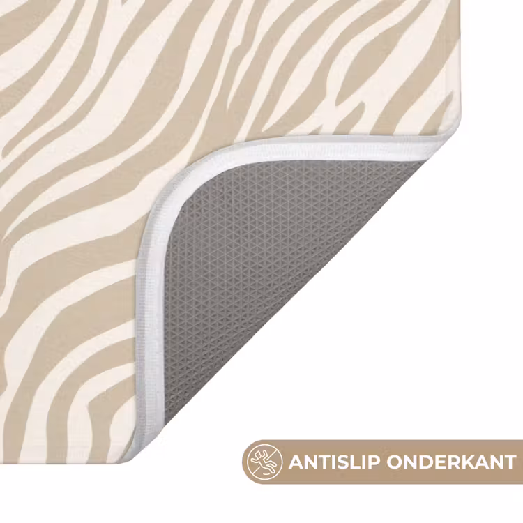 WC Mat - Zebra - Patroon - Beige — 3