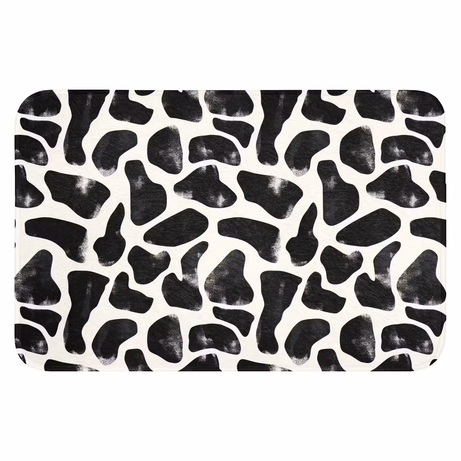 WC Mat - Dierenpatroon - Vlekken - Zwart - Wit — 1