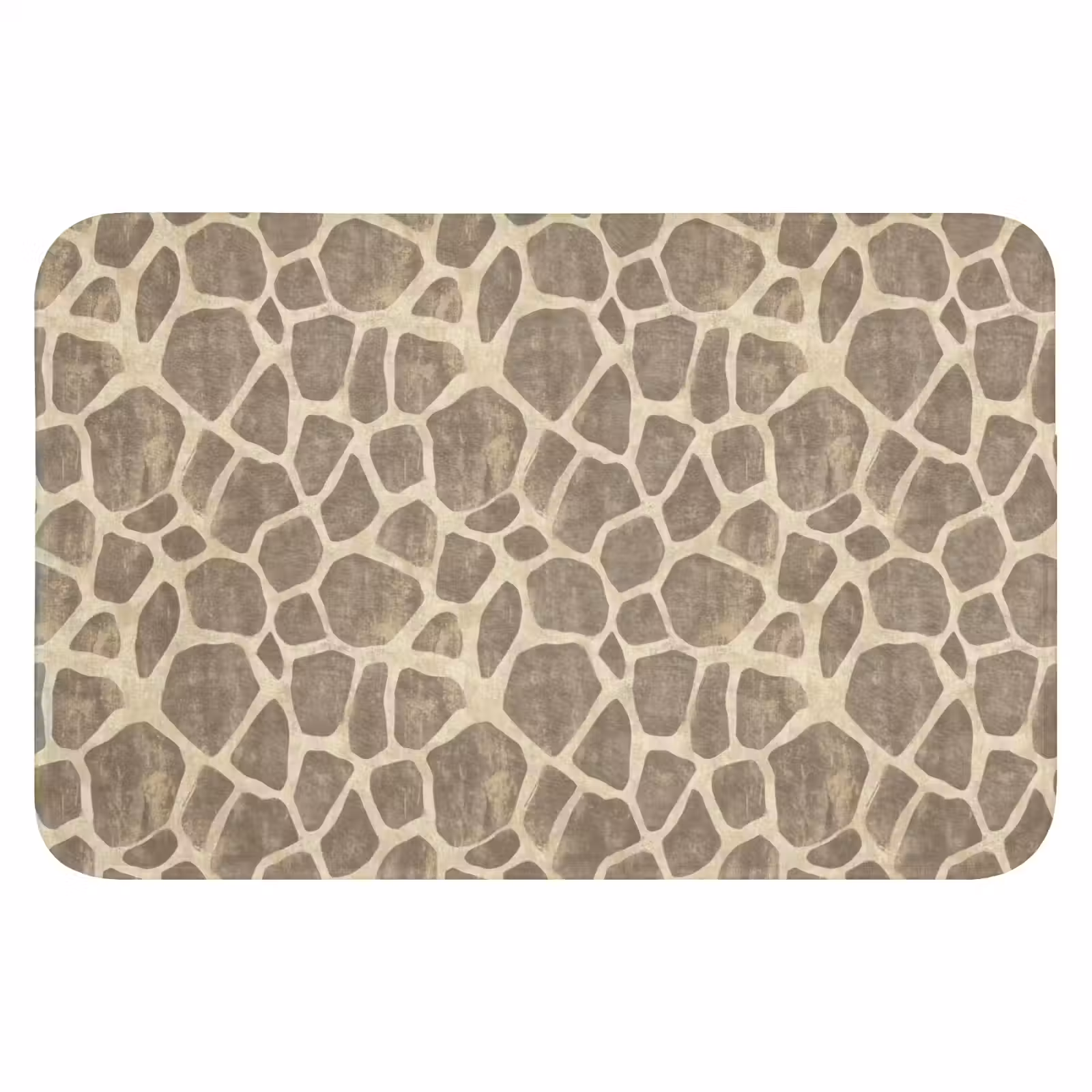 WC Mat - Giraf - Patroon - Beige - Bruin — 1