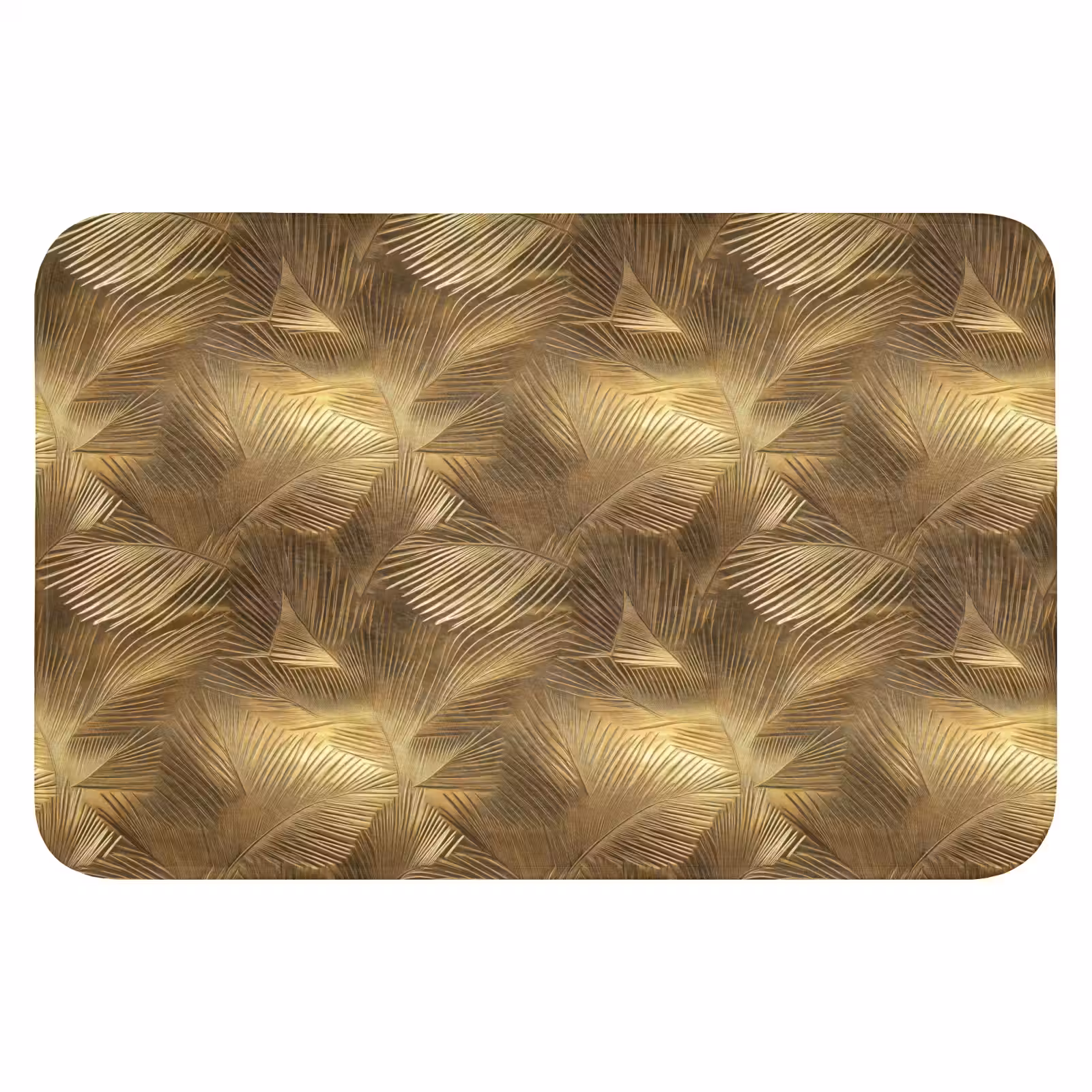 WC Mat - Palm - Waaier - Goud — 1