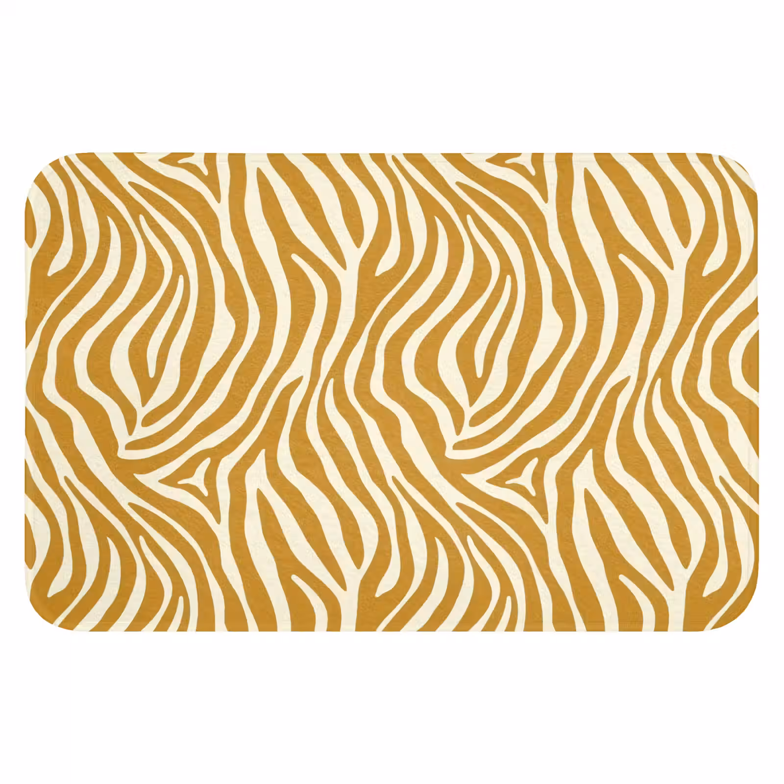 WC Mat - Zebra - Klassiek - Oker - Geel — 1