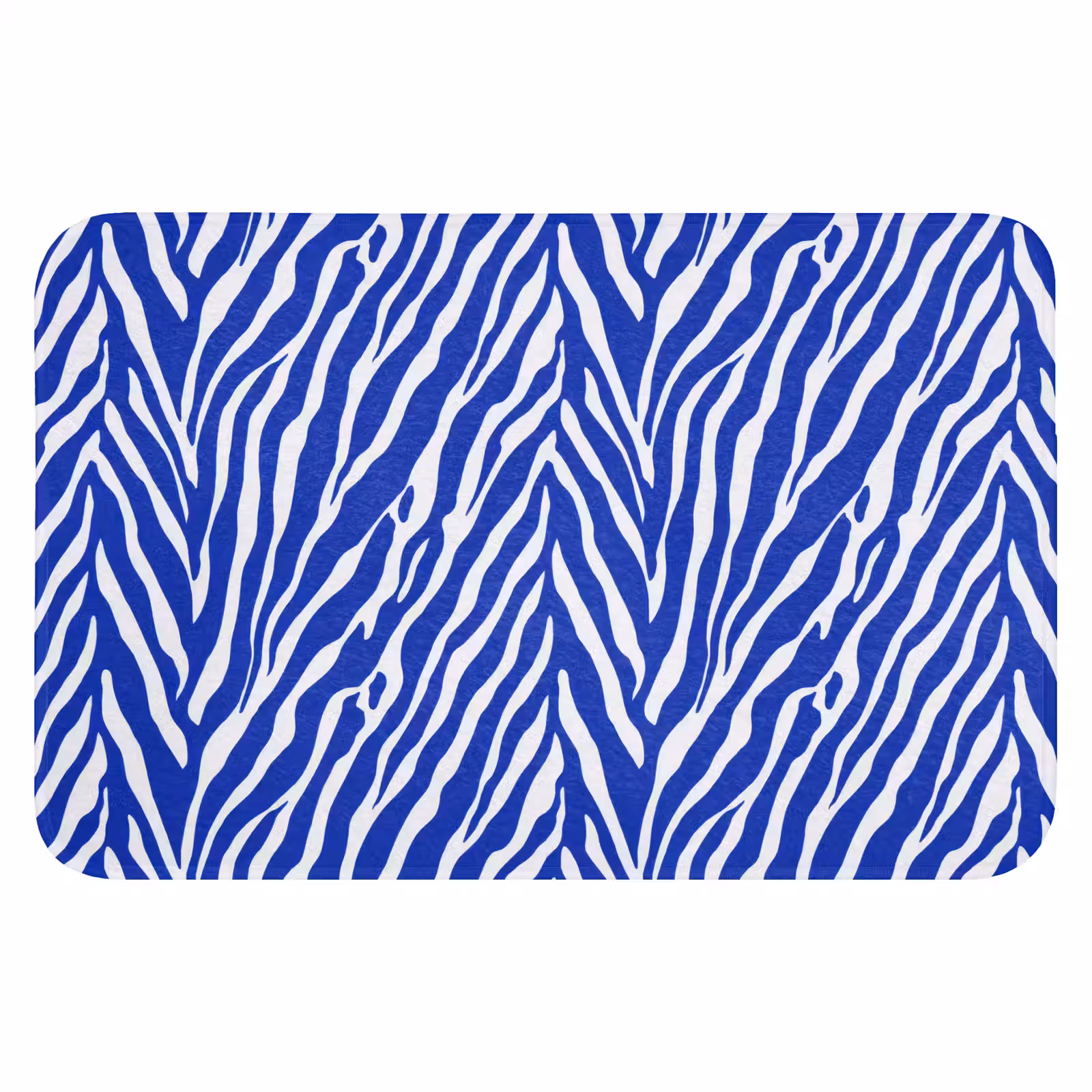 WC Mat - Zebra - Patroon - Kobalt - Blauw — 1