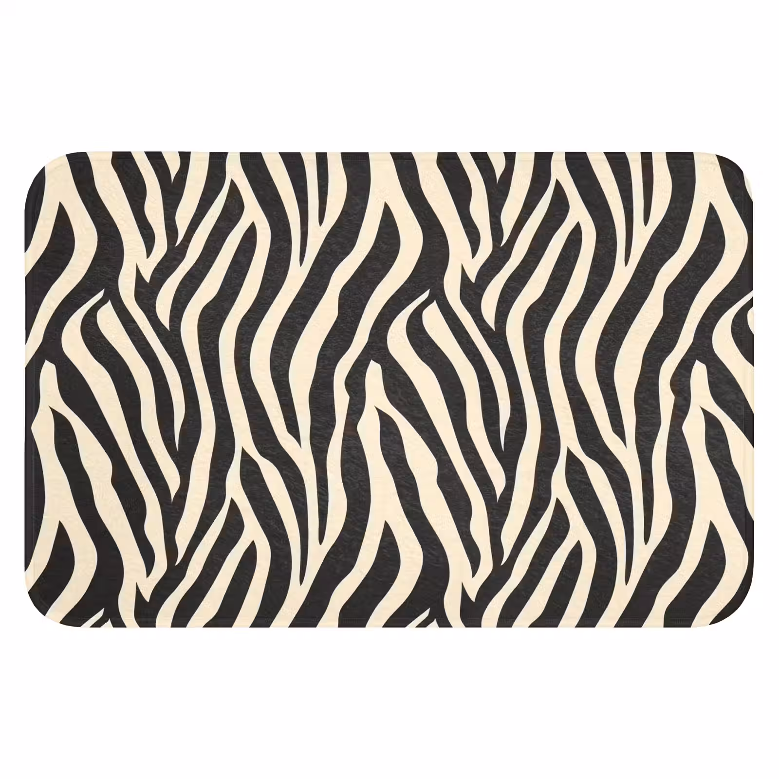 WC Mat - Zebra - Print - Klassiek - Zwart — 1