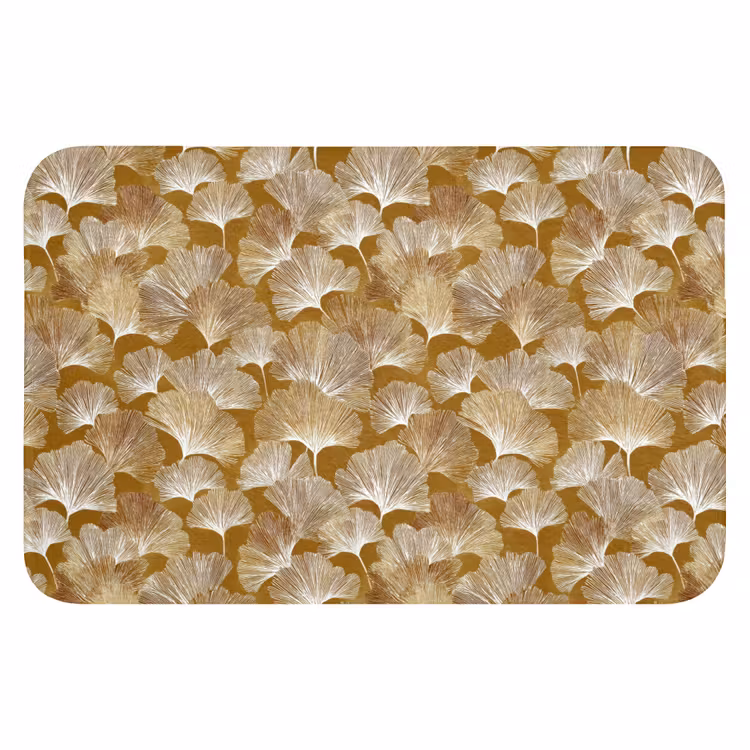 WC Mat - Ginkgo - Bladeren - Goud — 1