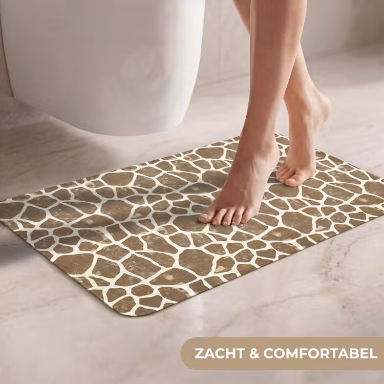 WC Mat - Giraf - Klassiek - Bruin — 7