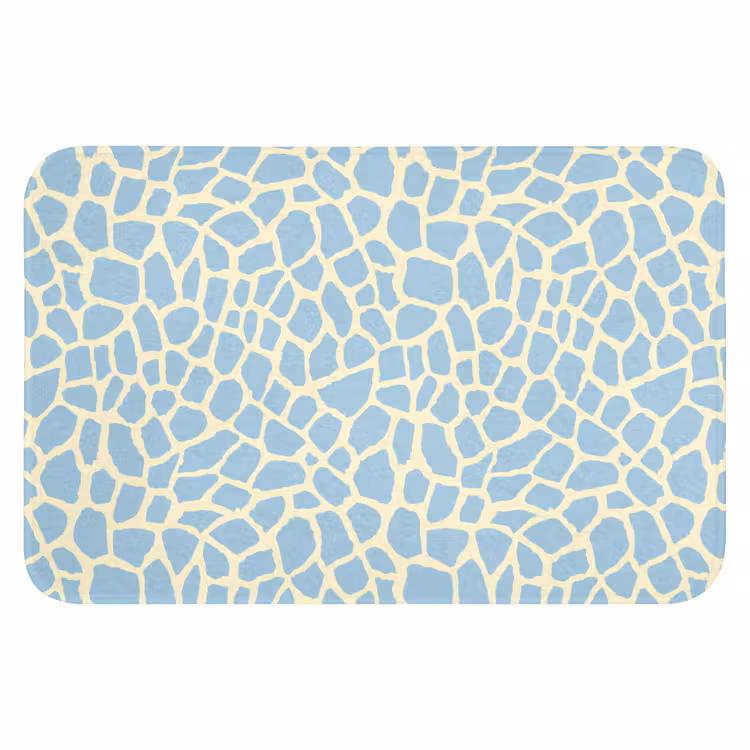 WC Mat - Giraf - Modern - Blauw — 1