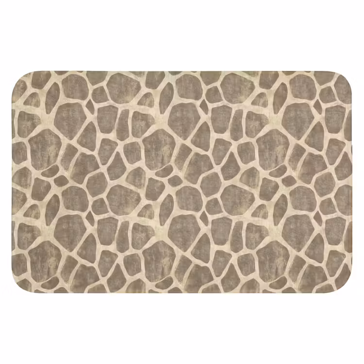 WC Mat - Giraf - Patroon - Beige - Bruin — 1