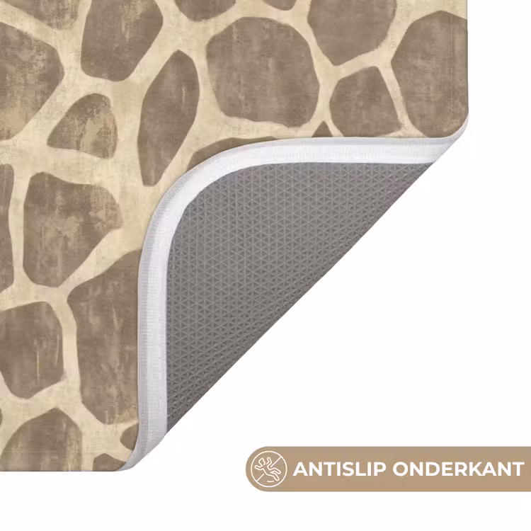 WC Mat - Giraf - Patroon - Beige - Bruin — 3