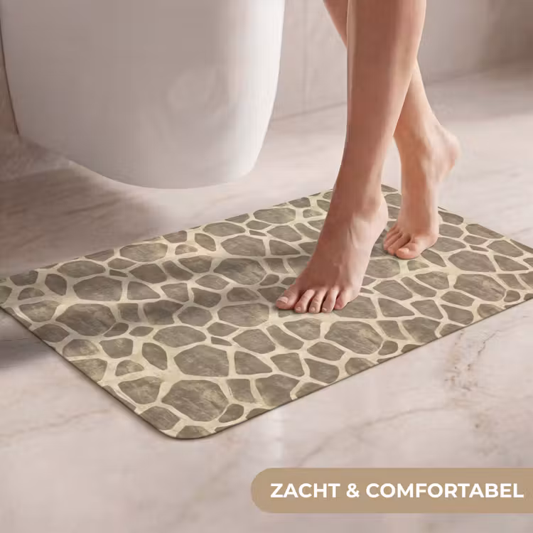 WC Mat - Giraf - Patroon - Beige - Bruin — 7