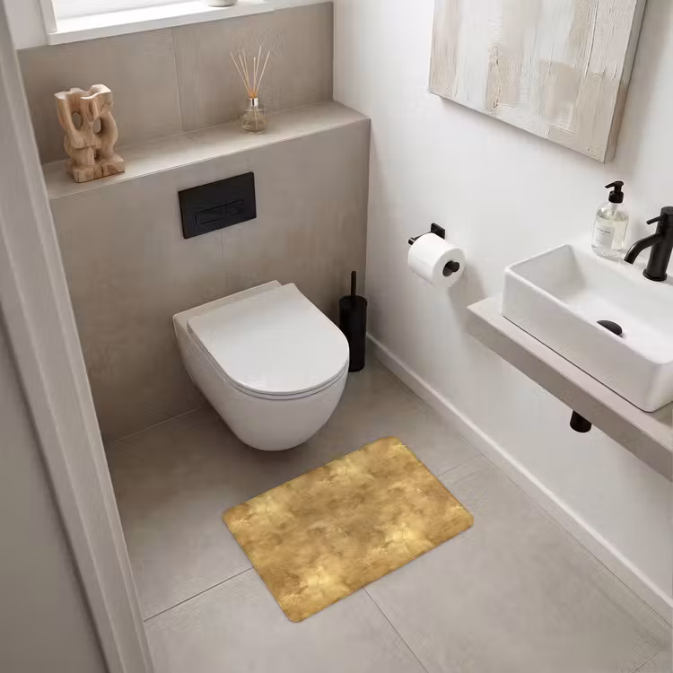 WC Mat - Industrieel - Textuur - Goud — 6
