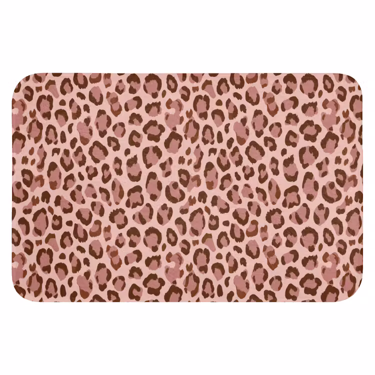 WC Mat - Luipaard - Patroon - Roze — 1