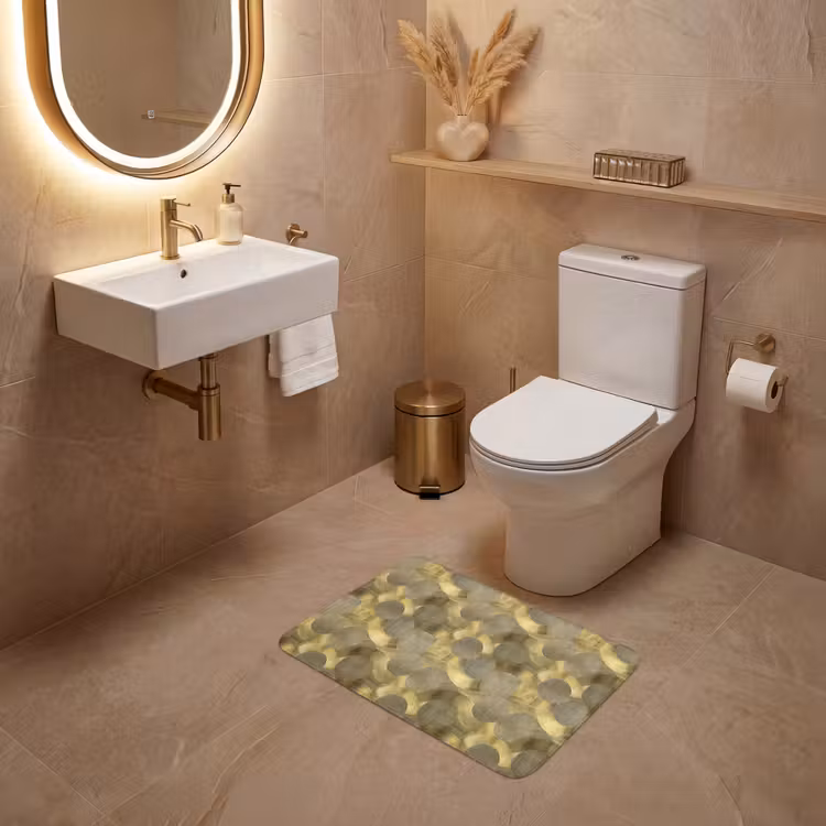 WC Mat - Modern - Geometrisch - Goud — 4