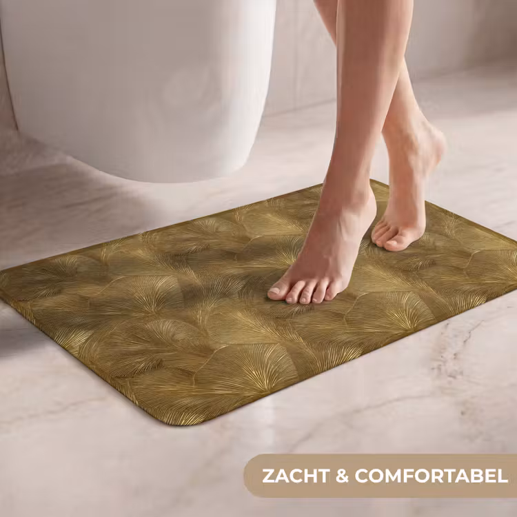 WC Mat - Organisch - Lijnen - Goud — 7