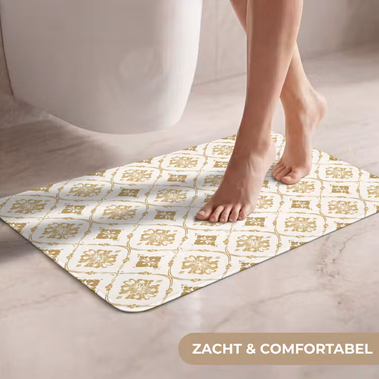 WC Mat - Ornament - Klassiek - Goud — 7