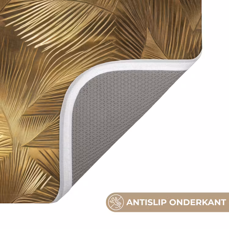 WC Mat - Palm - Waaier - Goud — 3