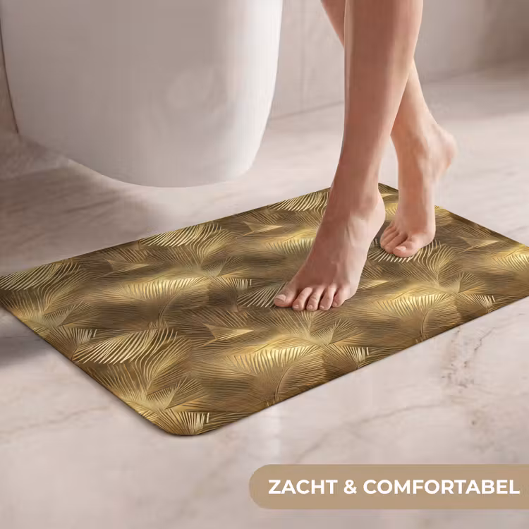 WC Mat - Palm - Waaier - Goud — 7