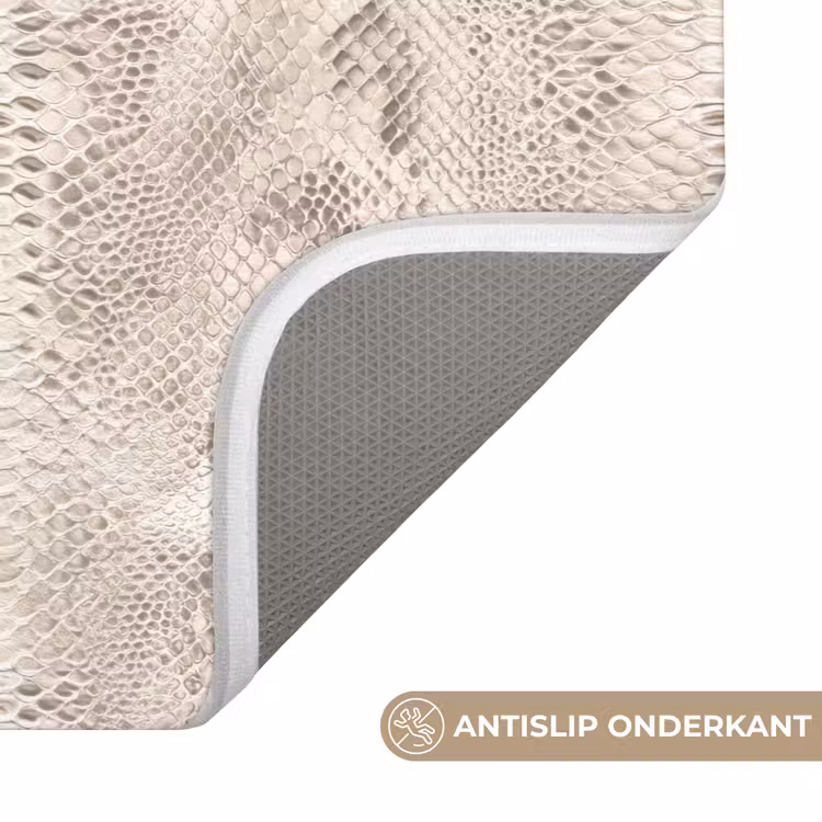 WC Mat - Slang - Patroon - Beige — 3