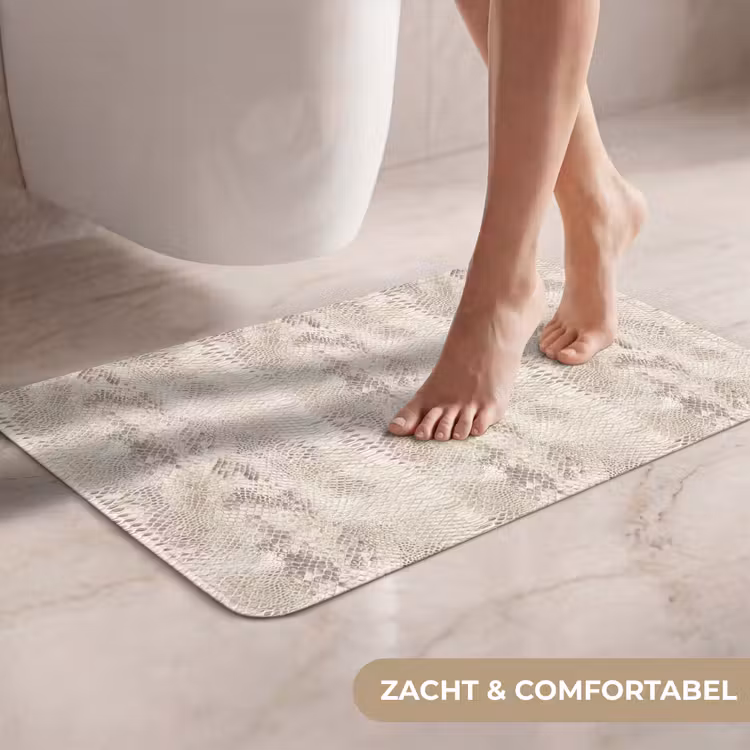 WC Mat - Slang - Patroon - Beige — 7