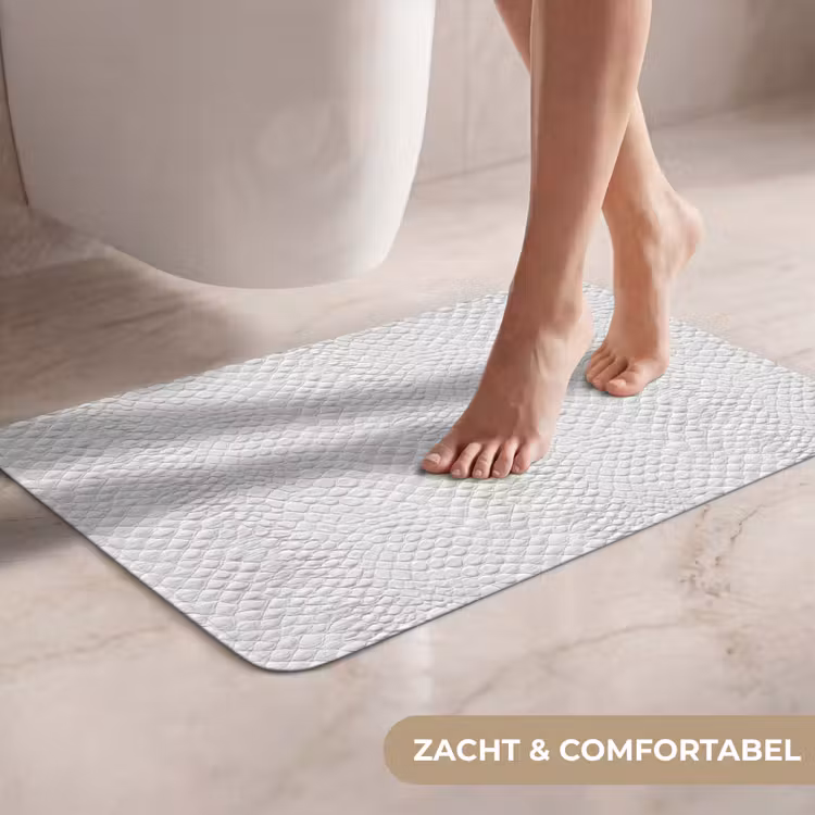 WC Mat - Slang - Patroon - Wit — 7
