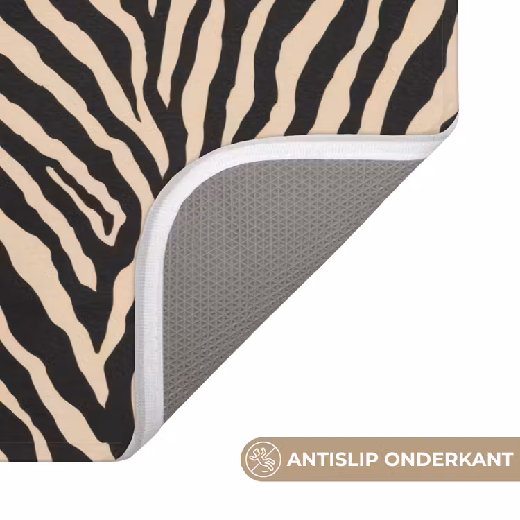 WC Mat - Zebra - Klassiek - Zwart — 3
