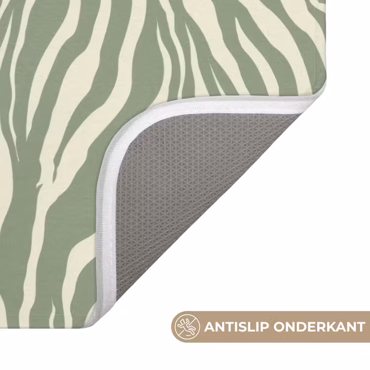 WC Mat - Zebra - Motief - Groen — 3
