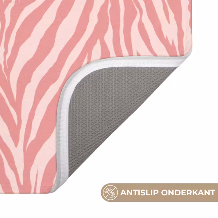 WC Mat - Zebra - Print - Roze — 3
