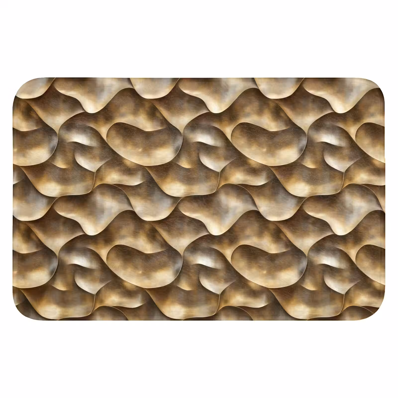 WC Mat - Abstract - Antiek - Goud — 1