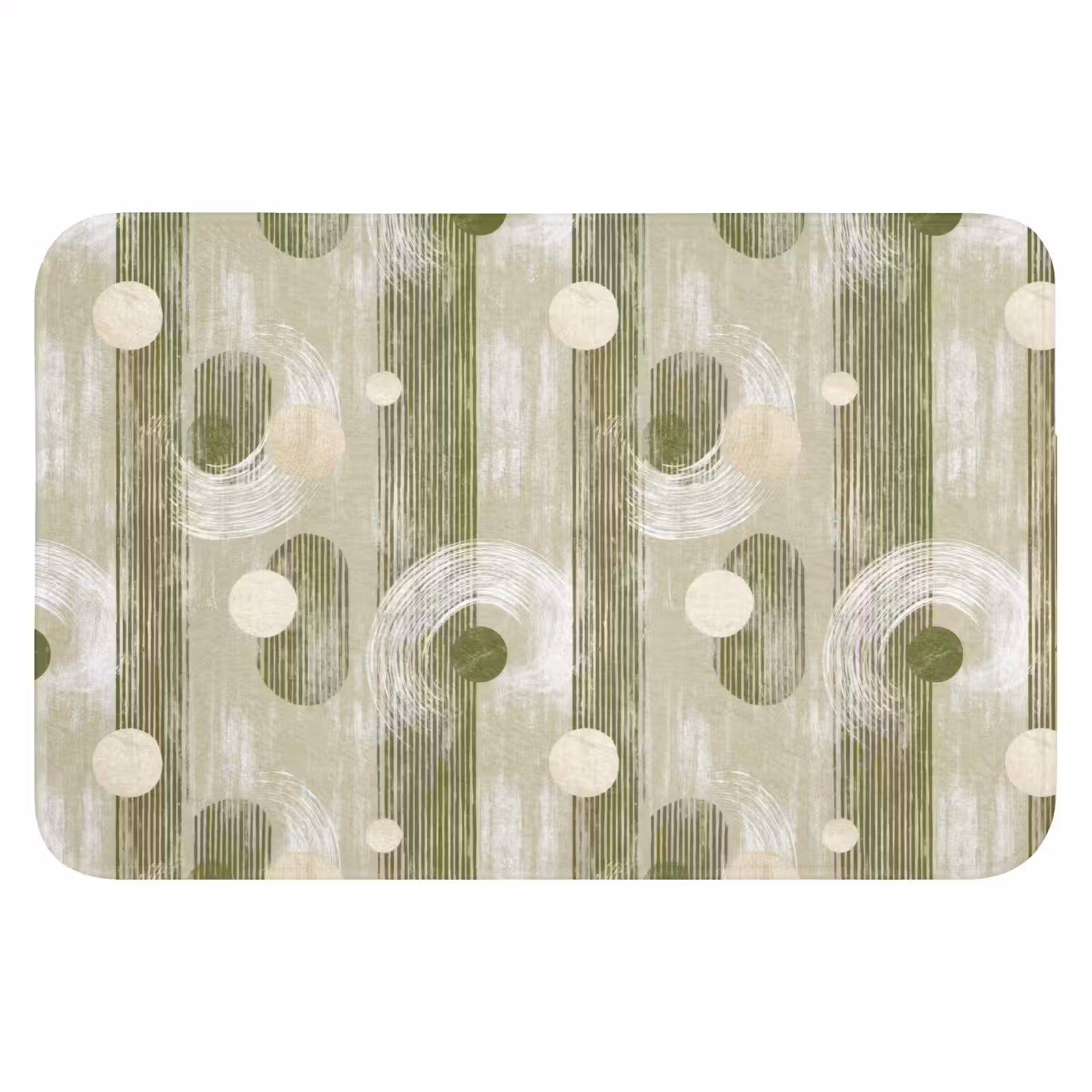 WC Mat - Artistiek - Modern - Groen — 1
