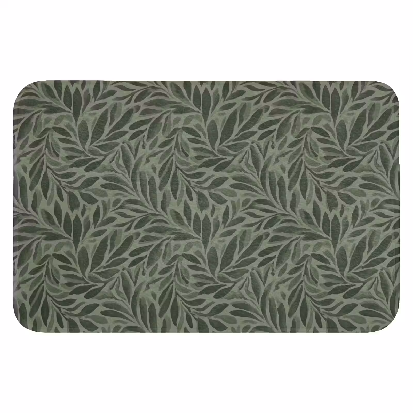 WC Mat - Bladeren - Organisch - Groen — 1