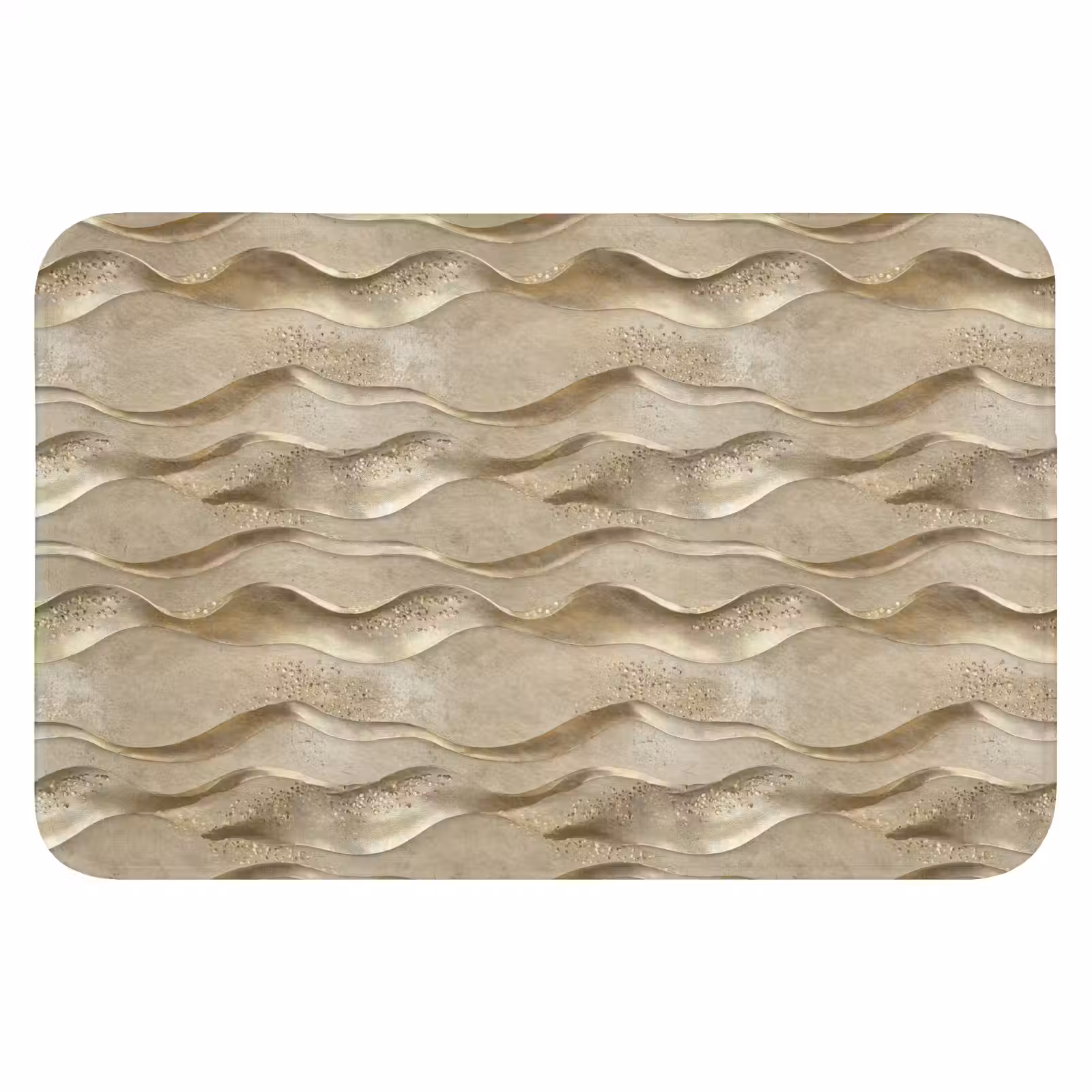 WC Mat - Golven - Patroon - Goud — 1