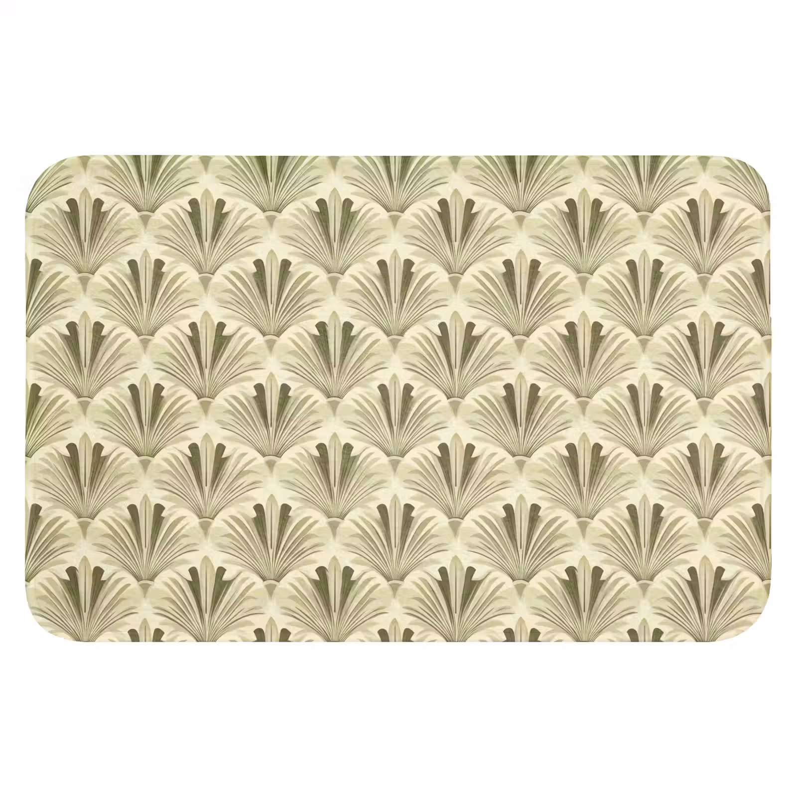 WC Mat - Klassiek - Waaier - Groen — 1