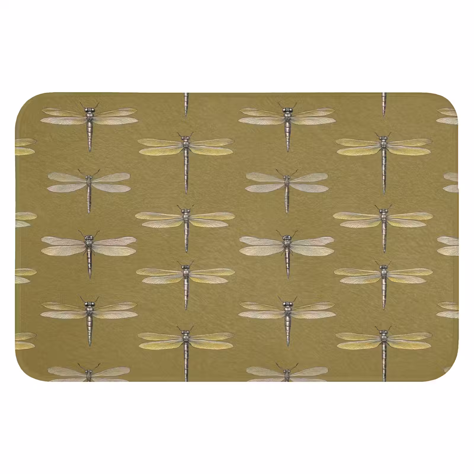 WC Mat - Libellen - Patroon - Groen — 1