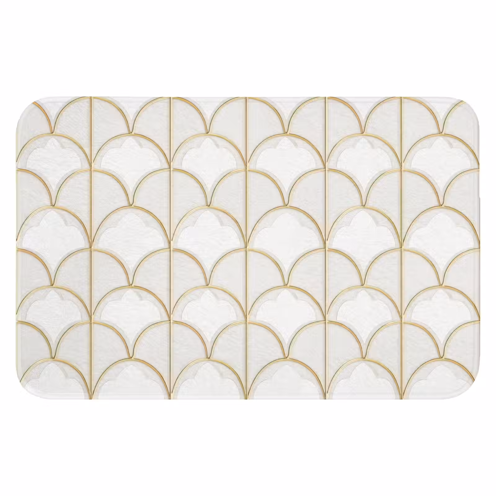 WC Mat - Mozaïek - Bogen - Goud — 1