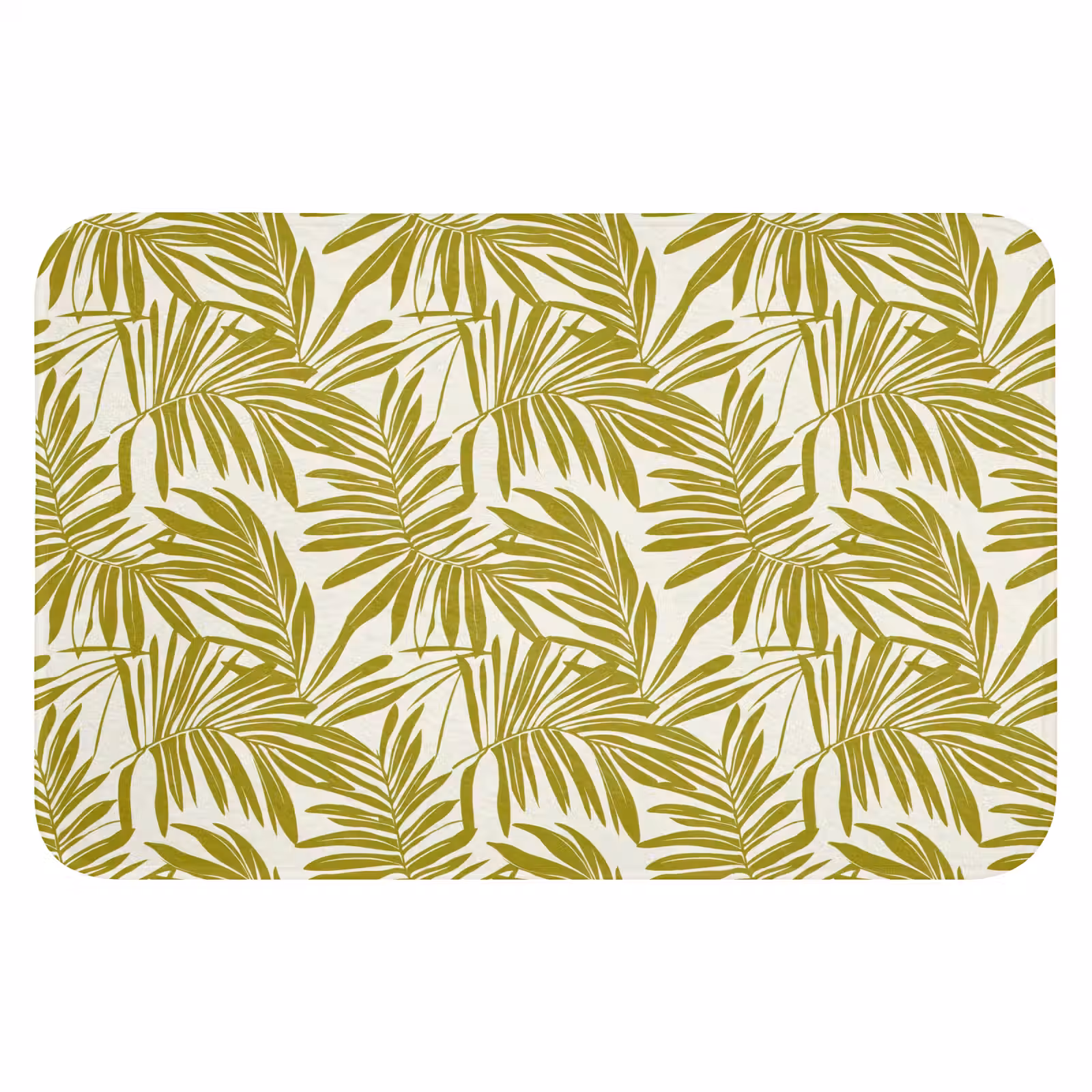 WC Mat - Palmblad - Patroon - Groen — 1