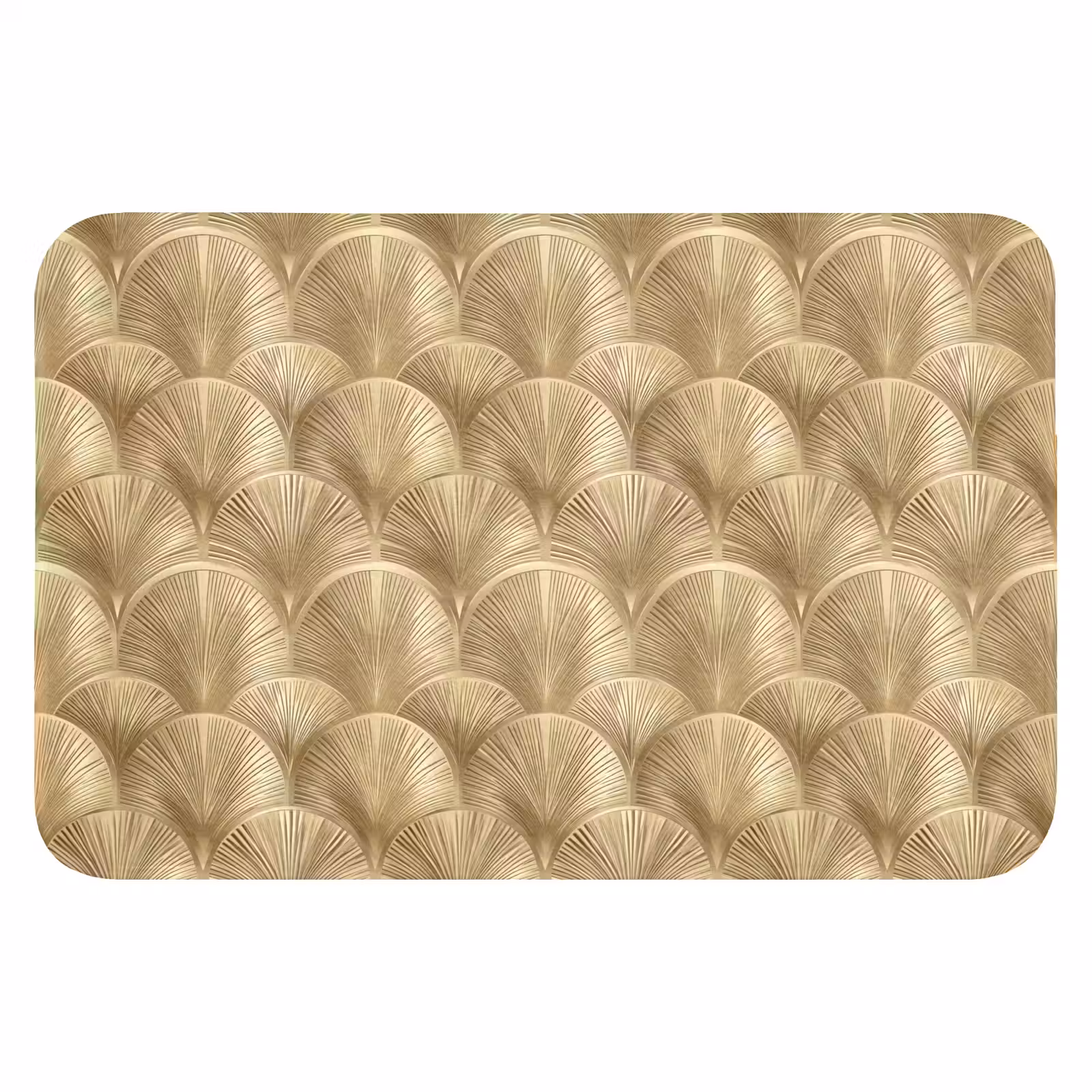 WC Mat - Patroon - Waaier - Goud — 1