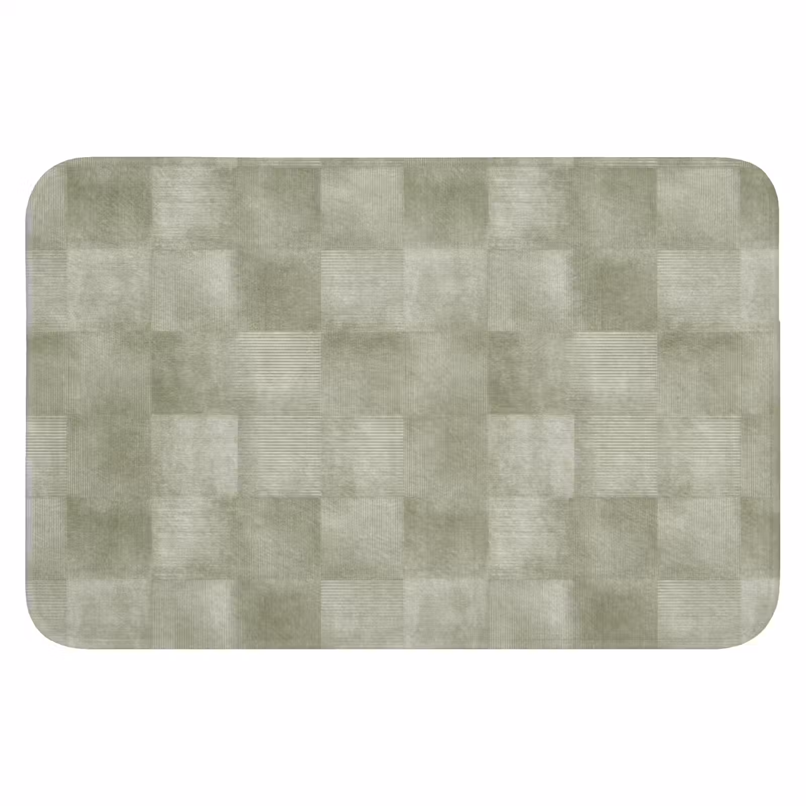 WC Mat - Vlakken - Rustiek - Groen — 1