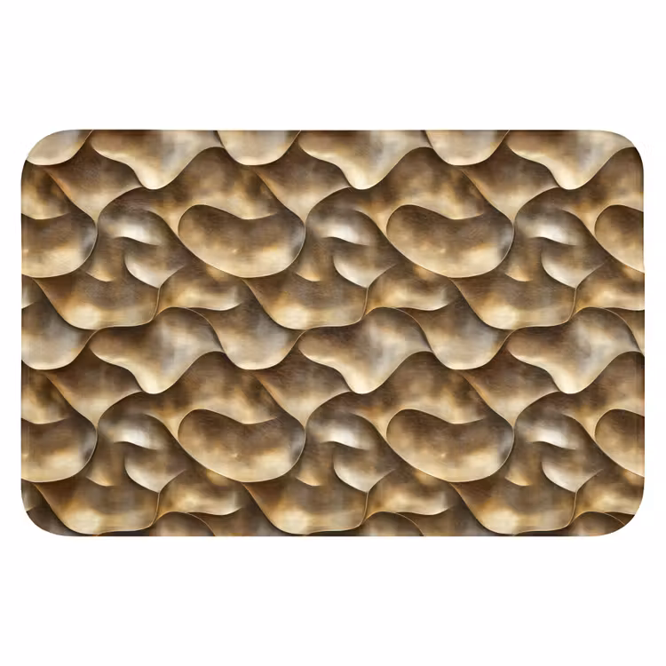 WC Mat - Abstract - Antiek - Goud — 1